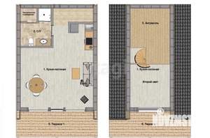 Дом 43м², 1-этажный, участок 5 сот.
