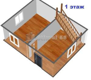 Дом 66м², 2-этажный, участок 5 сот.