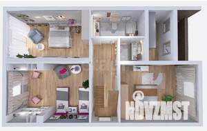 Таунхаус 265м², 2-этажный, участок 4 сот.