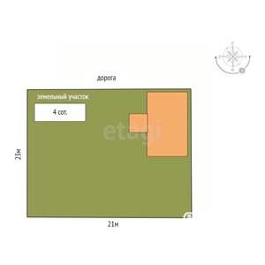 Дом 90м², 2-этажный, участок 4 сот.