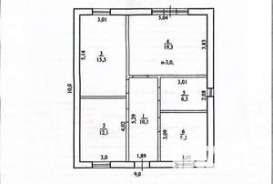 Дом 80м², 1-этажный, участок 5 сот.