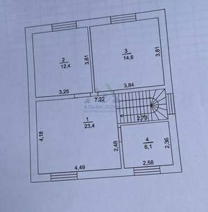 Дом 120м², 2-этажный, участок 6 сот.