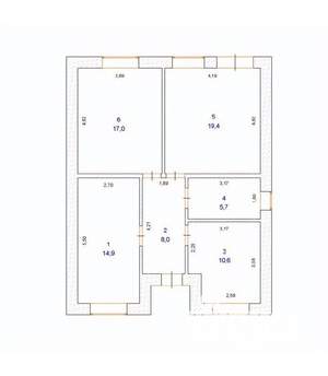 Дом 90м², 1-этажный, участок 5 сот.