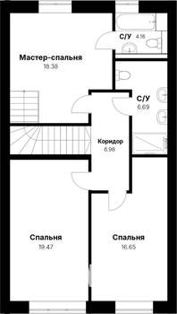 Таунхаус 148м², 2-этажный, участок 2 сот.  