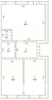 Таунхаус 95м², 1-этажный, участок 5 сот.  