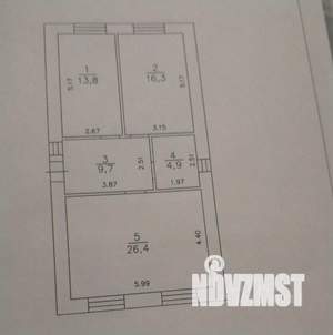 Дом 75м², 1-этажный, участок 5 сот.  