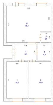 Таунхаус 96м², 1-этажный, участок 4 сот.  