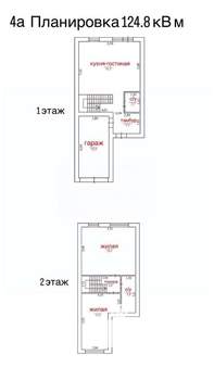 Таунхаус 110м², 2-этажный, участок 3 сот.  