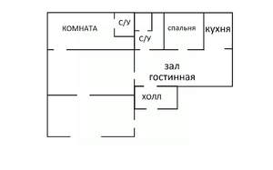 Дом 179м², 1-этажный, участок 7 сот.  