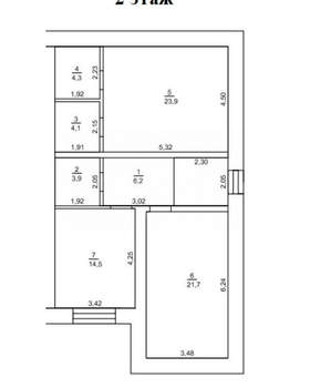 Дом 156м², 2-этажный, участок 4 сот.  