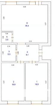 Таунхаус 92м², 1-этажный, участок 4 сот.  