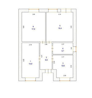 Дом 90м&sup2;, 1-этажный, участок 5 сот.  