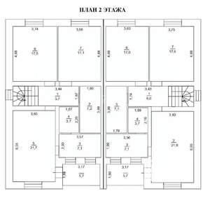 Таунхаус 170м², 2-этажный, участок 4 сот.  