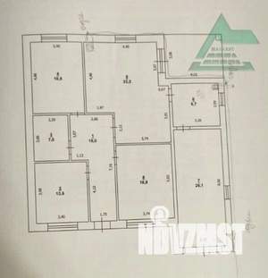 Дом 160м², 1-этажный, участок 6 сот.  