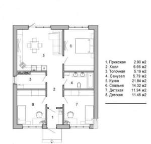 Дом 72м², 2-этажный, участок 5 сот.  