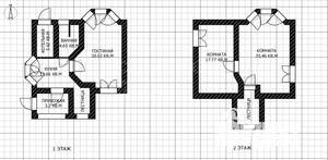 Дом 100м², 2-этажный, участок 6 сот.  