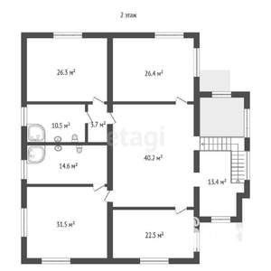 Дом 590м&sup2;, 3-этажный, участок 9 сот.  