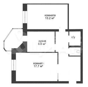 2-к квартира, на длительный срок, 54м2, 6/10 этаж