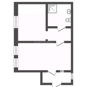 2-к квартира, на длительный срок, 46м2, 1/2 этаж