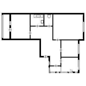 3-к квартира, на длительный срок, 64м2, 3/9 этаж