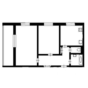 2-к квартира, на длительный срок, 55м2, 1/10 этаж