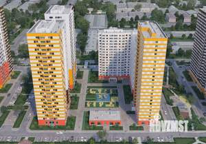 2-к квартира, строящийся дом, 49м2, 14/25 этаж