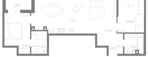2-к квартира, вторичка, 75м2, 2/11 этаж