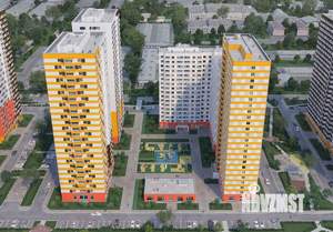 3-к квартира, строящийся дом, 57м2, 13/25 этаж