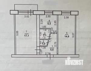 2-к квартира, вторичка, 46м2, 4/5 этаж