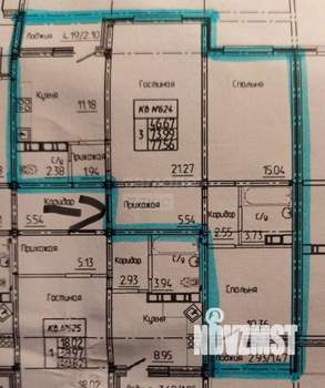 3-к квартира, вторичка, 74м2, 17/17 этаж