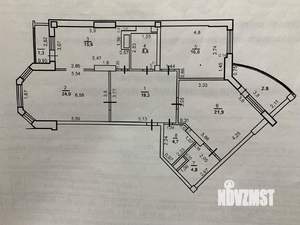 3-к квартира, вторичка, 113м2, 14/16 этаж