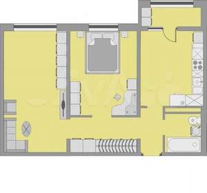 2-к квартира, вторичка, 60м2, 5/24 этаж
