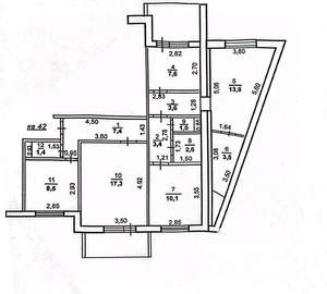 4-к квартира, вторичка, 80м2, 3/9 этаж