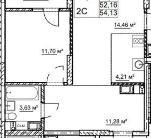 3-к квартира, вторичка, 53м2, 3/10 этаж