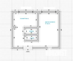 1-к квартира, вторичка, 33м2, 1/5 этаж