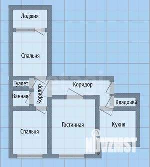 3-к квартира, вторичка, 66м2, 9/9 этаж