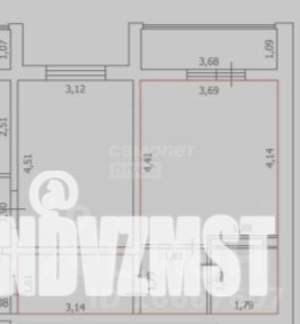 1-к квартира, вторичка, 33м2, 6/18 этаж