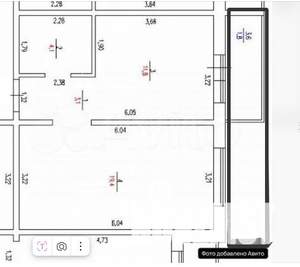 2-к квартира, вторичка, 40м2, 4/17 этаж