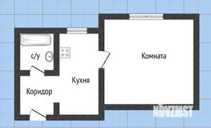 1-к квартира, вторичка, 28м2, 1/9 этаж