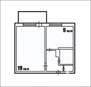 1-к квартира, вторичка, 37м2, 9/9 этаж