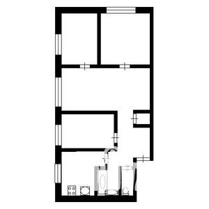 4-к квартира, вторичка, 61м2, 2/5 этаж