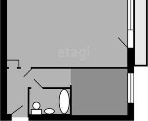 1-к квартира, вторичка, 31м2, 3/5 этаж