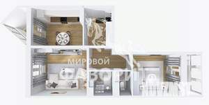 2-к квартира, вторичка, 60м2, 15/17 этаж