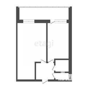 1-к квартира, вторичка, 45м2, 3/16 этаж