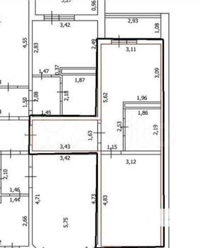 1-к квартира, вторичка, 37м2, 16/17 этаж