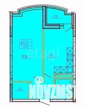 2-к квартира, вторичка, 42м2, 1/17 этаж