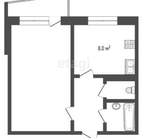 1-к квартира, вторичка, 33м2, 2/9 этаж