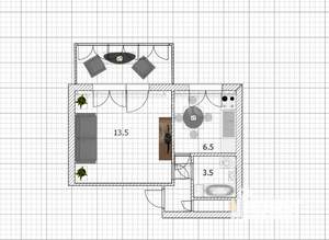1-к квартира, вторичка, 29м2, 9/10 этаж