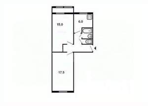 2-к квартира, вторичка, 48м2, 5/5 этаж