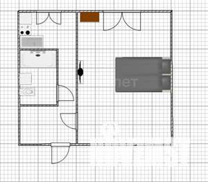 1-к квартира, вторичка, 30м2, 7/9 этаж